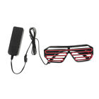  Shutter Glasses PC Trendy Sunglasses for Men LED Neon Glow Performance Prop