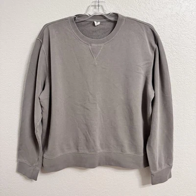 ARKET Sweatshirt Men XL Taupe Organic Cotton Crewneck Minimalist Sweater Casual - Image 1 of 4