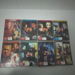 24 Complete DVD Series 1-8 Full Seasons 1 2 3 4 5 6 7 8 TV Show Action Region 4 - Picture 1 of 4