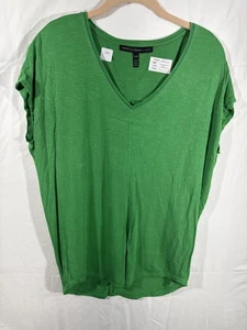 White House Black Market Damen grünes Oberteil mit V-Ausschnitt XXS - Bild 1 von 6