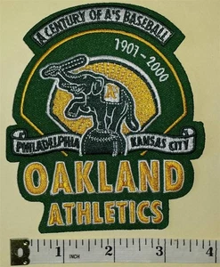 OAKLAND ATHLETICS A CENTURY OF A'S BASEBALL MLB PATCH 1901-2000 - Bild 1 von 1