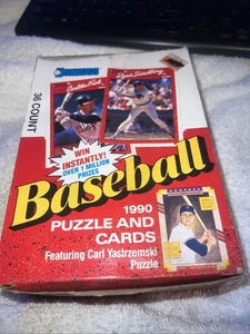 1990 Donruss Baseball Card  Of 36 Factory Sealed Wax  SEE photos Box Is Damaged - Picture 1 of 7