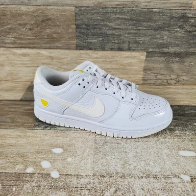 Nike Dunk Zapatos Bajos para Mujer Talla 5.5 Atléticos Correr Blanco Amarillo Cuero Tenis Foto 1 de 4