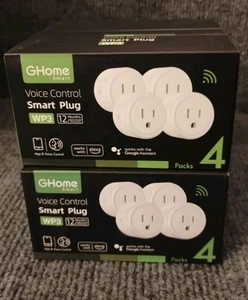 2 Home Smart Sprachsteuerung Smart Plug WP3 4er Pack weiß mit Alexa & Google Home  - Bild 1 von 2