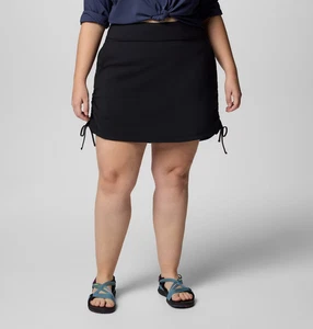 Columbia Damen Ganzjahres geraffter Skort Übergröße 2X schwarze integrierte Shorts - Bild 1 von 17