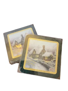 Thomas Kinkade Victorian Christmas 2004 Untersetzer Neu im Paket. 2 Pakete. 4ea - Bild 1 von 4