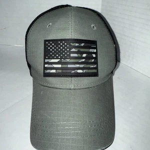 Gorra de malla Highland Tactical American Flag Trucker SnapBack nueva sin etiquetas envío gratuito - Imagen 1 de 6