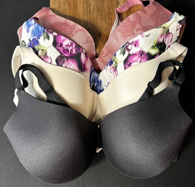 CACIQUE - Лот из 4! Бюстгальтеры многоцветные / слегка с подкладкой с полным покрытием - SZ 42F - Изображение 1 из 4