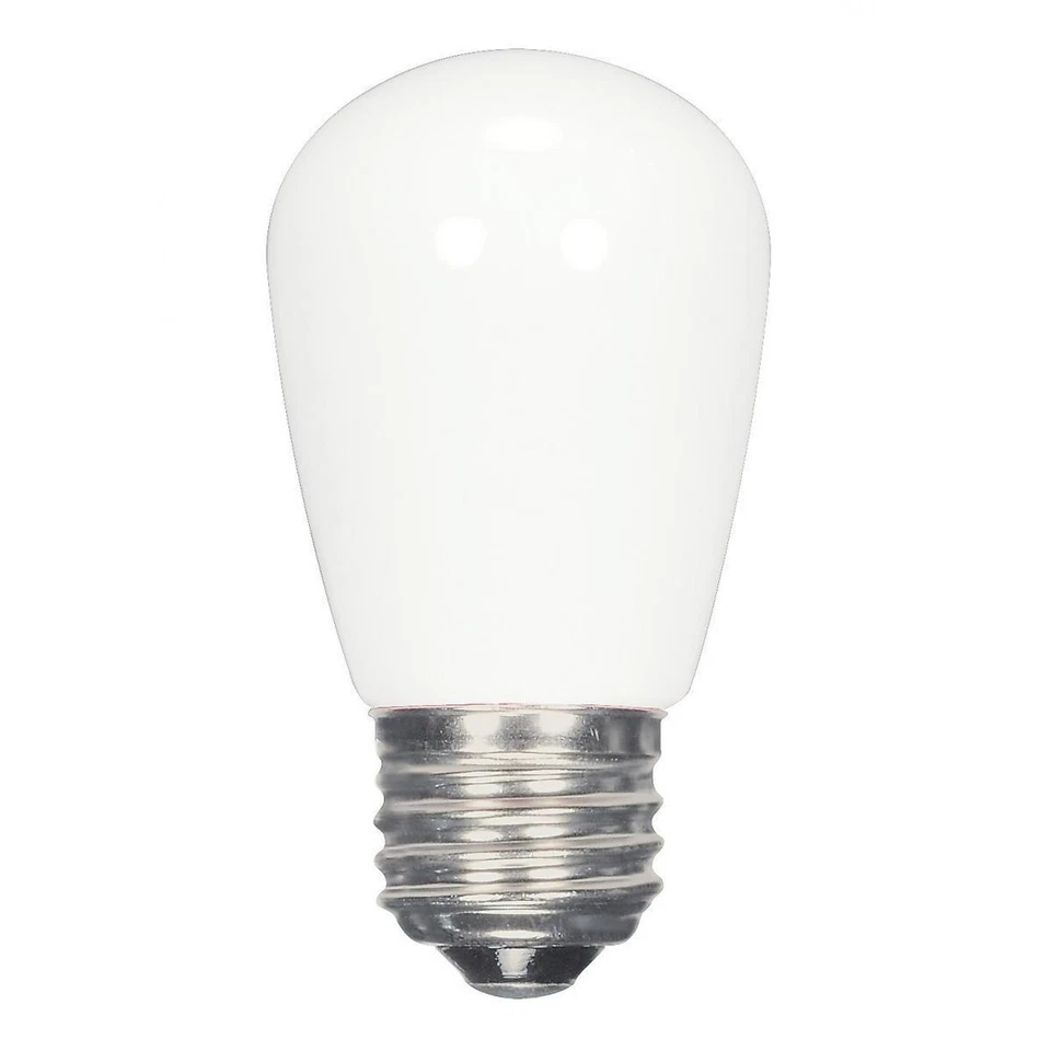 Satco S9175 - 1.4 Watt LED S14 Decorative White Sign Light Bulb - 2700K (6 PK) - Image 1 of 4