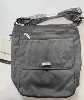 Bolsa tiracolo Baggallini Pocket Town bolsa feminina de estanho chita - Imagem 1 de 4