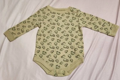 Body de manga larga con gráfico beige de los animales talla 12 meses para bebé niño Foto 1 de 4