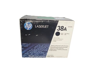 Cartucho de impresión de tóner Laserjet negro genuino HP 38A Q1338A sellado nuevo - Imagen 1 de 6