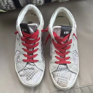 Steve Madden Philosophy Kalbshaar Wildleder Sneakers 10M Golden Goose Style - Bild 1 von 5