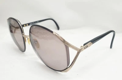 Vintage Christian Dior 2250 48 Frames Only Gold Black Frames Austria - Image 1 of 4
