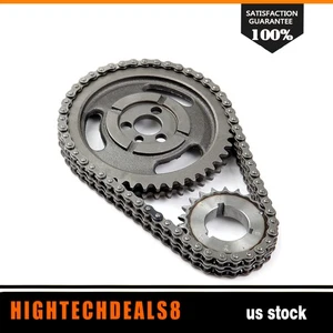 For GM SBC V8 CHEVY 5.7L 305 327 350 383 HD Double Roller Timing Chain Set - Picture 1 of 3