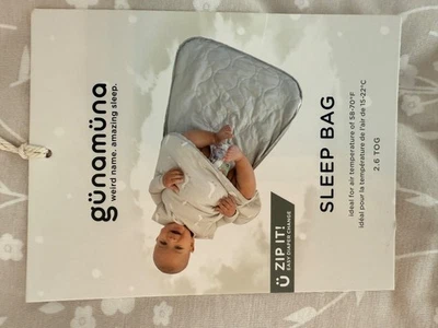 NWT GUNAMUNA Baby 2.6 TOG Sleep Sack Premium Duvet. Beige Color. Size 24-36 M - Image 1 of 3