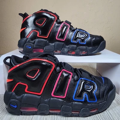 Nike Air More Uptempo '96 Electric Black/Crimson Mens Size 10 New FD0729-001 - Image 1 of 4