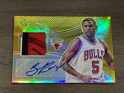 2013-14 精选球衣亲笔签名金 Prizm Jalen Rose #40 芝加哥公牛队/10 — 第 1/2 张图片