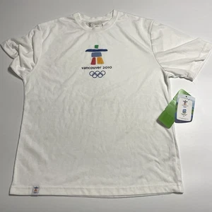 Camisa de rendimiento Vancouver 2010 Juegos Olímpicos de Invierno Adulto S Juegos Olímpicos Blanca Nueva con etiquetas - Imagen 1 de 10