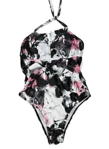 Women’s One Piece Watercolor Floral Swimsuit Size Medium NEW - Picture 1 of 7