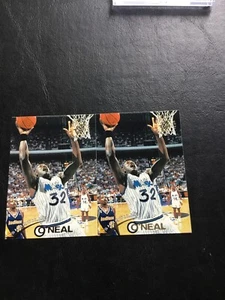 1994-95 Topps Stadium Club Shaquille O'Neal #32 Orlando Magic 2 Card Lot - Picture 1 of 1