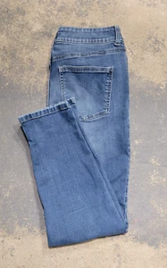 Maurices High Rise Skinny Ankle Blue Jeans Size 12 Stretch Medium Wash Comfort - Picture 1 of 12