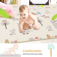 Foldable Play Mat – Large Tummy Timing Folding Reversible Baby Mats For Playroom