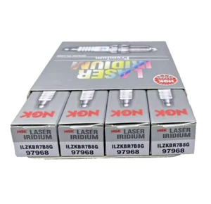 Genuine Spark Plug-Laser Iridium NGK ILZKBR7B8G 97968 Set of 4 Pcs - Picture 1 of 1