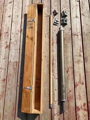 Can-Am 42" Drywall Compound Applicator Tube with 4 Applicators & Wood Case - Image 1 of 4