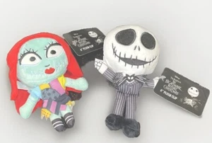 Jack Skellington & Sally Disney Ruz 6" Clip Plush Nightmare Before Christmas NWT - Picture 1 of 6
