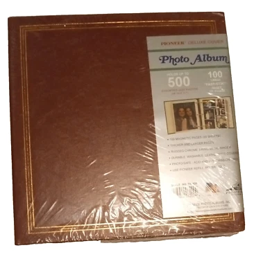 Álbum de fotos Pioneer Deluxe tiene capacidad para 500 fotos, hecho en EE. UU. Foto 1 de 4