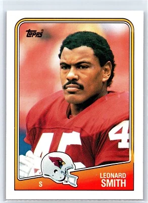 LEONARD SMITH 1988 Topps Phoenix Cardinals Football Card #257 - Image 1 of 2