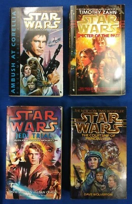 4 Books Lot of Star Wars Jedi Trials Corellia Specter Courtship Princess Leia - Image 1 of 4