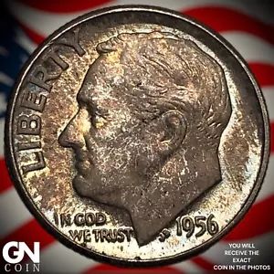 Moneda de diez centavos P Roosevelt 1956 M2823 - Imagen 1 de 2