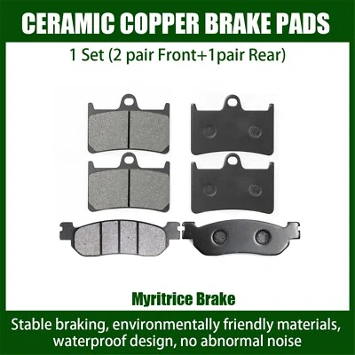 Pastilla de freno delantera trasera Myritrice Fit para Yamaha YZF-R6S 2001-2002 YZF 600 R6 99-02 Foto 1 de 4