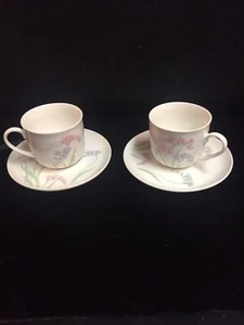 MIKASA  AFTER DINNER 2 Cups & 4 Saucers High Noon Japan-KX001-3-ADORABLE!!! - Picture 1 of 12