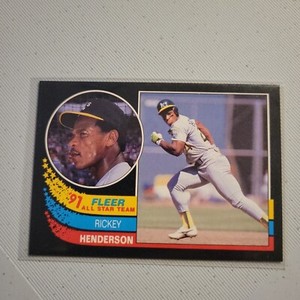 1991 Fleer All-Star Rickey Henderson Oakland Athletics #6 A2