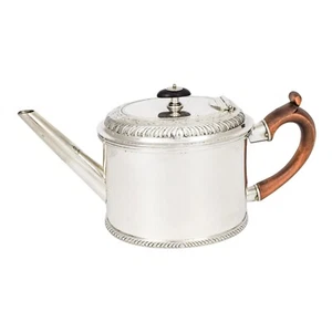 Antik George III Newcastle Sterlingsilber Teekanne, David Crawford 1780, 452 G - Bild 1 von 13
