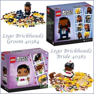 Lego Bride and Groom Brickheadz 40383 and 40384 NEW GET BOTH!! - Picture 1 of 24
