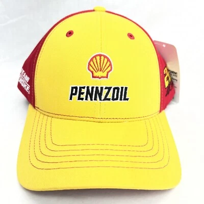 Gorra de béisbol Team Penske Joey Logano #22 Pennzoil correa trasera NASCAR NUEVA Foto 1 de 4