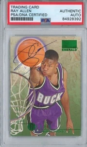 RAY ALLEN SIGNED 1996-97 SKYBOX EMERALD ROOKIE AUTO PSA DNA - Picture 1 of 1