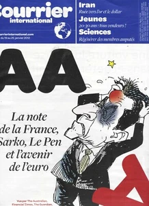 COURRIER INTERNATIONAL n°1107 19/01/2012 La France perd son triple A/ Etats-Unis - Imagen 1 de 1