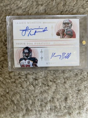 National Treasures JAMEIS WINSTON Rookie  Dual Auto Silver /25 - Image 1 of 4