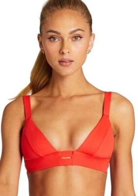 Novo Biquíni Feminino Vitamin A Neutra Bralette Extra Grande/4 Coral Roupa de Banho - Imagem 1 de 4