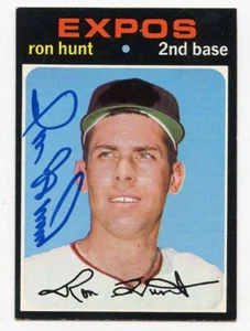 RON HUNT Signed 1971 Topps #578 Expos  Guaranteed Authentic KOA - Picture 1 of 1