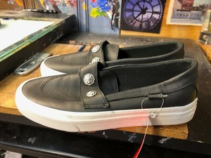 Vans Style 53 Hardware Western Skóra Czarne mokasyny Rozmiar US 8.5 Męskie (10 Kobiet)