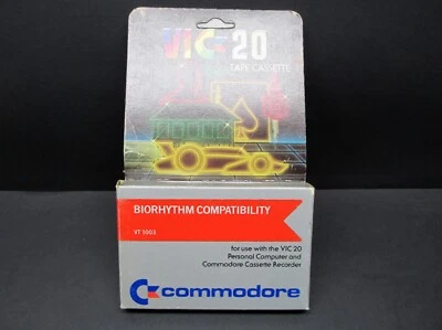 Biorhythm Compatibility, VIC-20 Cassette, Commodore 1981, Never Used - Image 1 of 4