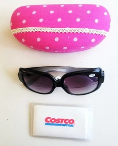 OCCHIALI DA SOLE DONNA JM NEW YORK OVERSIZE NERI +3,5 CON CUSTODIA + PANNO - Foto 1 di 10