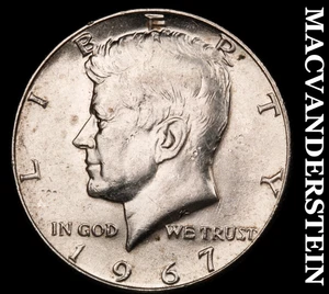 Medio dólar Kennedy 1967 de plata - escaso alto grado brillante #F5844 - Imagen 1 de 2