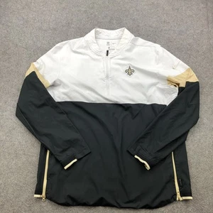 New Orleans Saints Jacket Mens Large NFL Football Windbreaker Nike Pullover - Picture 1 of 8